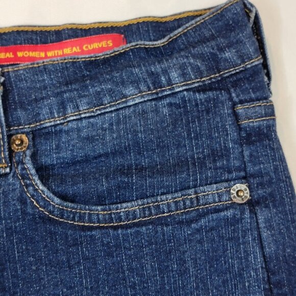 NYDJ Tummy Tuck Bootcut Jeans Size 14 Dark Wash | Made in USA - Picture 4 of 11